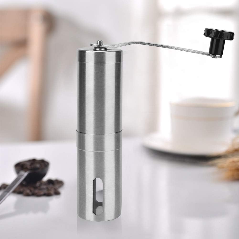 Stainless Steel Manual Coffee Bean Grinder For Outdoor Camping, Fishing, Hiking and Garden Party