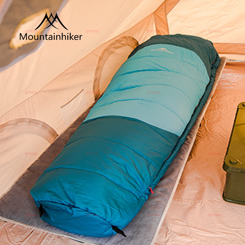 Mountainhiker Camping Sleeping Bag Adult Mummy Style Outdoor Sleeping Bag Ultralight Cotton Three Seasons Suitable Travel Trips