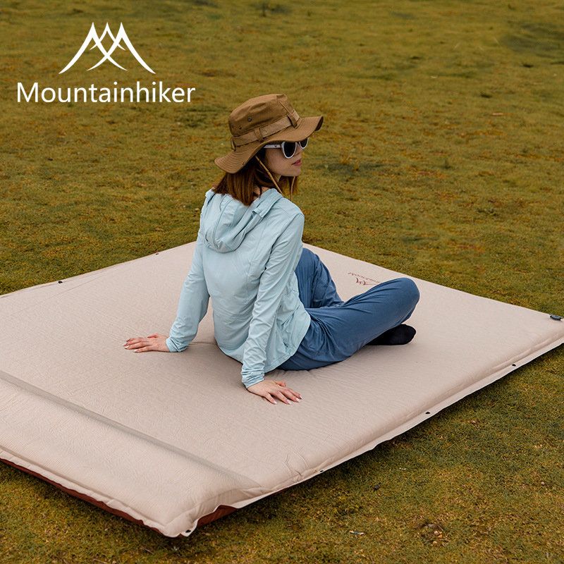 Mountainhiker Sleeping Pad Automatic Inflatable Portable Outdoor Mat for Camping Thicken Folding Camp Matress Tent Sleeping Mat