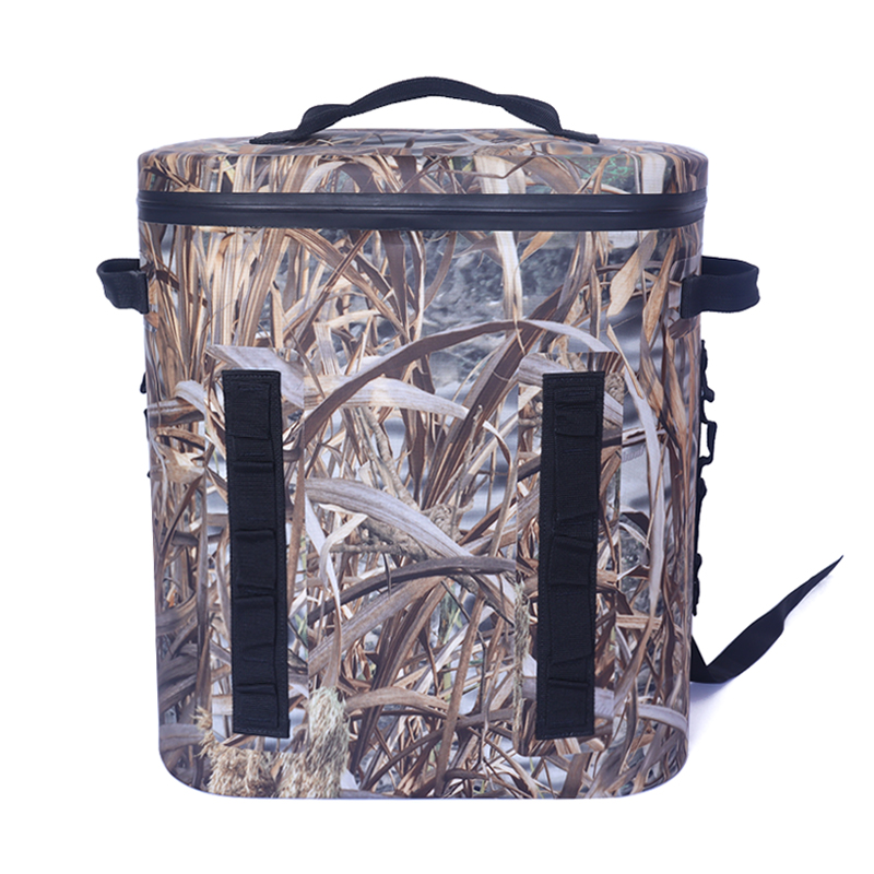 Outdoor Large Camo Waterproof Insulated TPU Cooler Backpack - Wine Beer Beach Food Cooler Bag