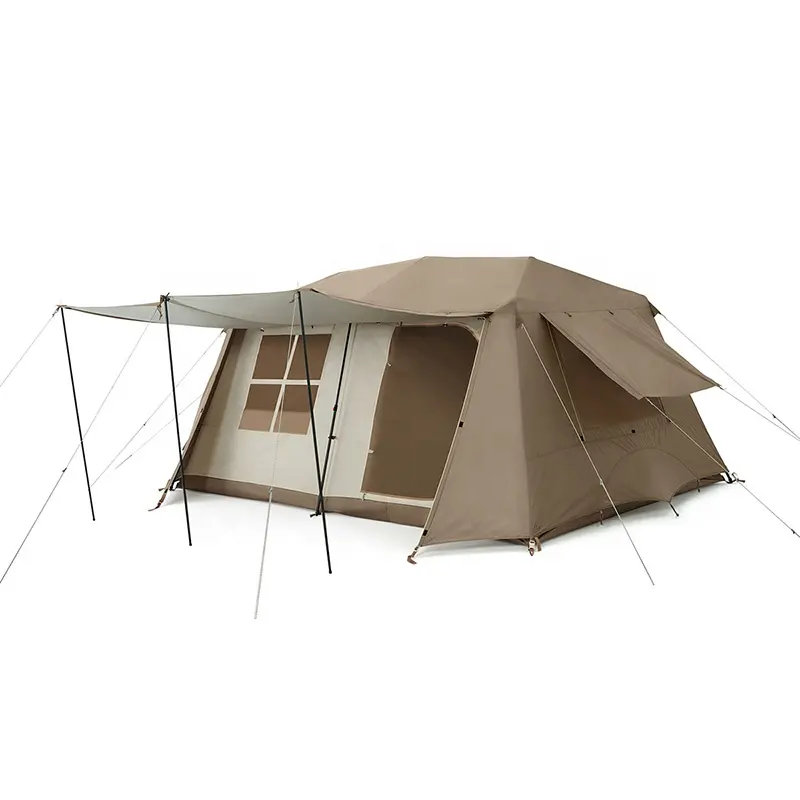 13㎡ Luxurious Outdoor Camping Instant Cabin Tent - Two Rooms and One Hall Roof Automatic Account