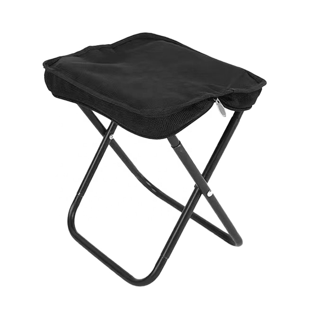 Mini Portable Collapsible Stool With Zipper Carry Bag For Camping, Travel, Hiking, BBQ, Fishing, Beach