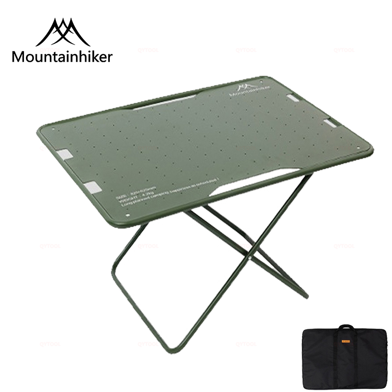 MOUNTAINHIKER Aluminum Alloy Folding Table Multifunctional Camping Picnic Tables Beach Self-driving Equipment Foldable BBQ Desk