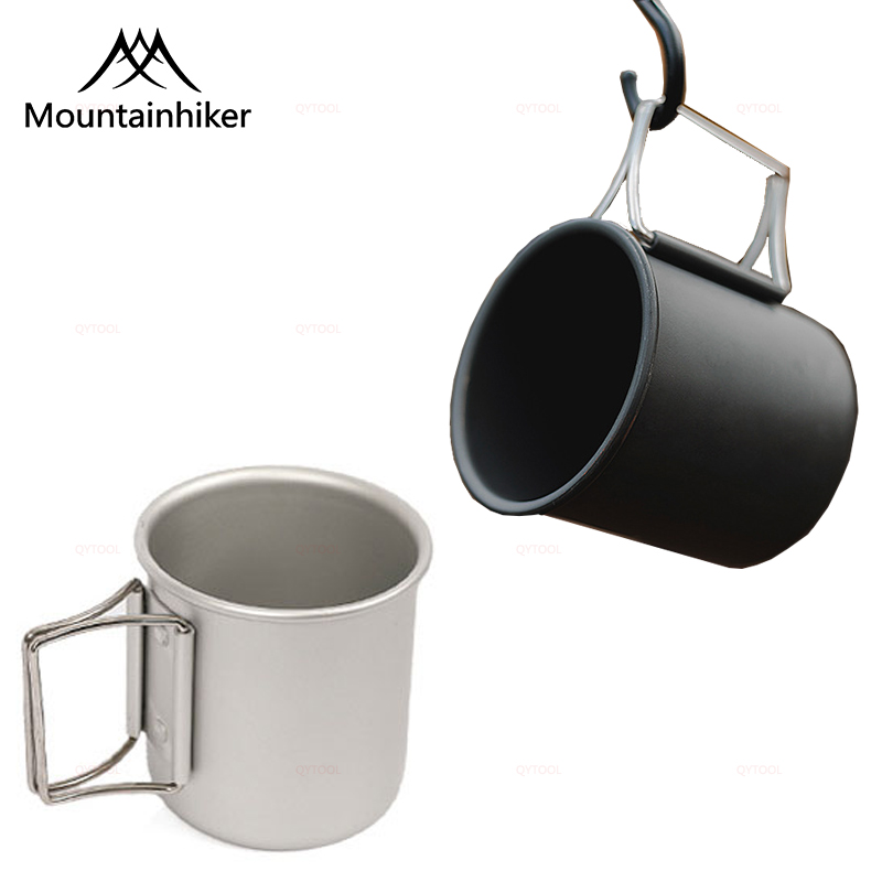 Mounthiker 300ml Aluminum Foldable Mug Camping Water Cup Outdoor Portable Coffee Cup Ultralight Picnic Tourist Supplies