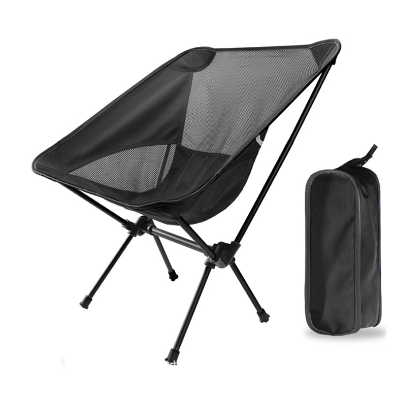 Mounthiker Portable Moon Chair Ultralight Camping Seat Outdoor Folding Tools Oxford Cloth Fishing Stool Picnic Hiking Balcony Supplies