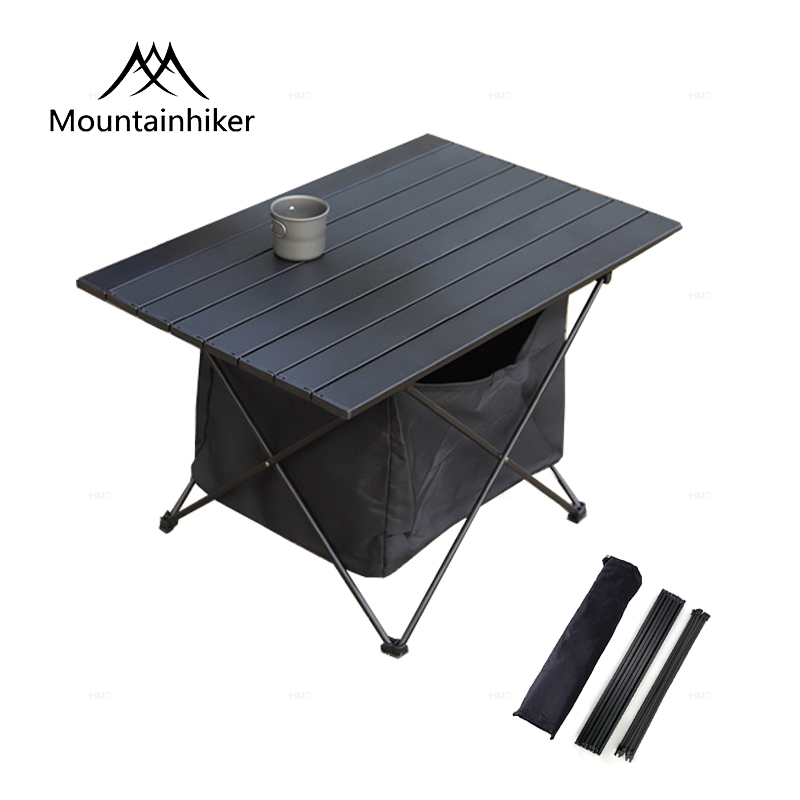 Mounthiker Camping Table Foldable Aluminium Ultralight Storage Bag Sets Folding Folding Tables for Hiking Garden BBQ Dinner Picnic Fishing