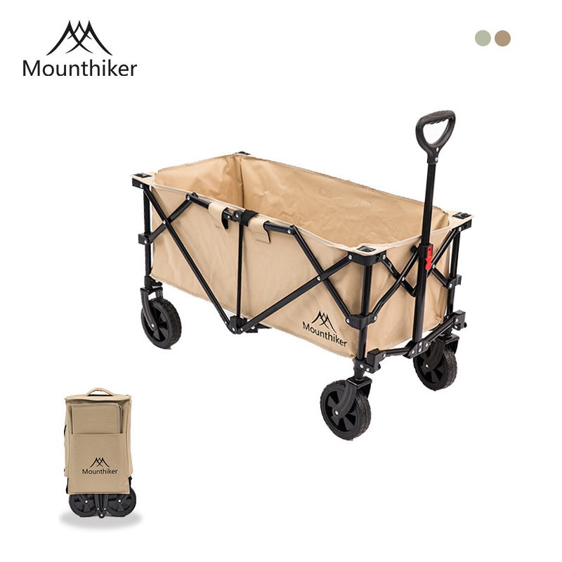 Mounthiker Outdoor Pull-Cart Adjustable Camp Picnic Luggage Trolley Foldable Portable Shopping Cart Camping Equipments