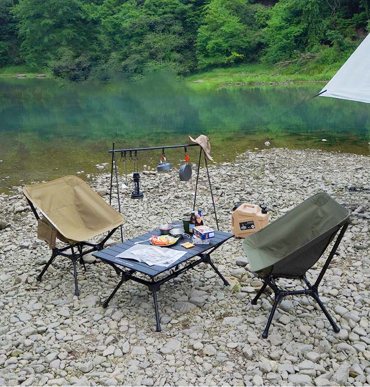 7075 Luxury Aluminum Folding Camping Table & Chair Set