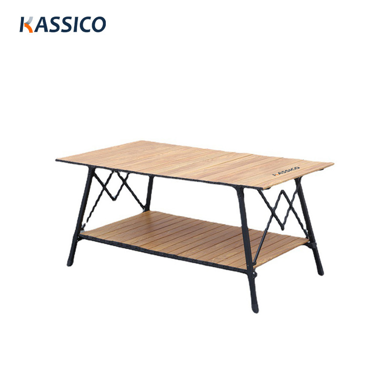 Double Layer Aluminium Folding Camping Table