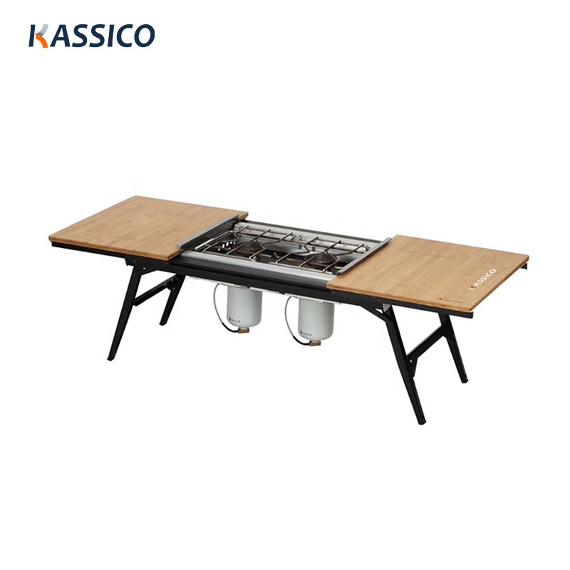 Outdoor IGT Folding Camping Table with Picnic Stove
