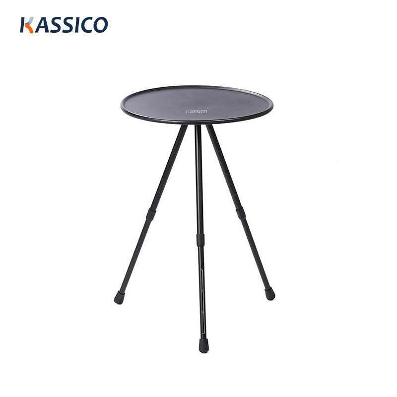 Small Folding Camping Table With Three Telescopic Legs