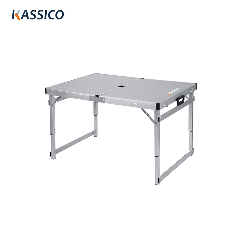 Height Adjustable Aluminium Folding Card Table