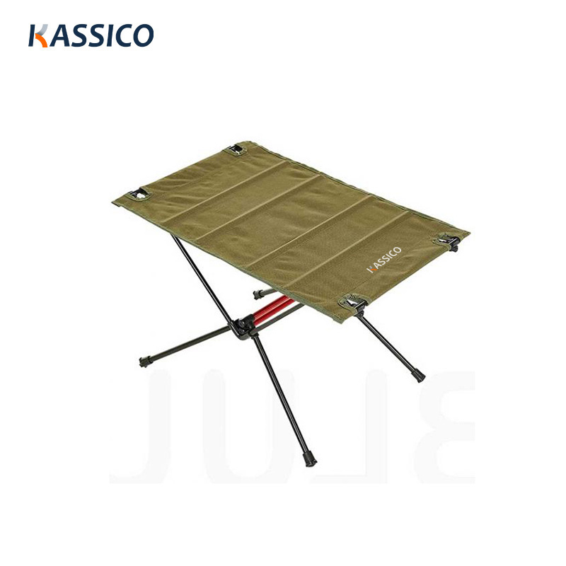 Outdoor Fabric Camping Table - Oxford Roll up Folding, Aluminum Frame