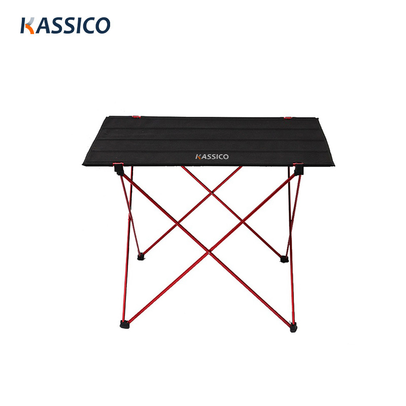 Ultralight Folding Aluminum Frame Fabric Top Camping Table