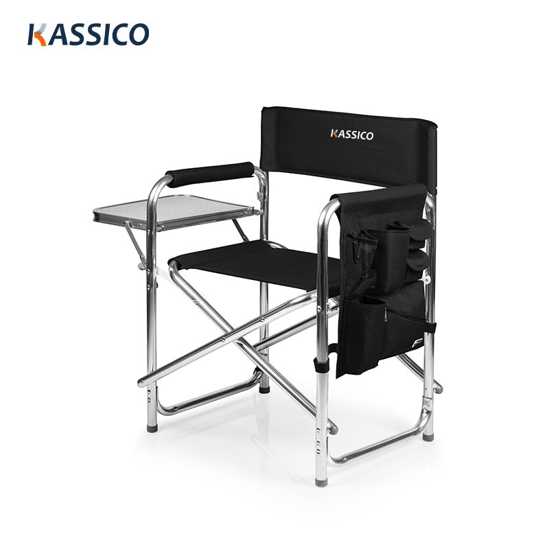 Portable Camping Folding Director Chair With Side Table