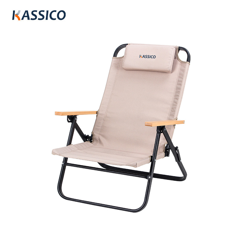 4 Gear Adjustable Back Reclining Aluminum Folding Chair