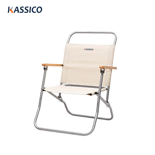 Outdoor Aluminum Glamping Folding Chair with Backrest