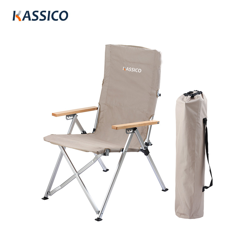 4 Step Backpack Adjustable Aluminum Folding Camp Chair