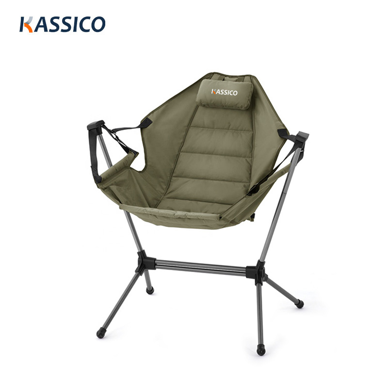 Camping Outdoor Furniture Aluminum Folding Moon Chair