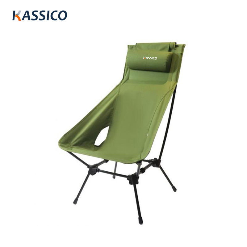 Portable Aluminum High Back Camping Chair -Outdoor Folding Hiking Chairs