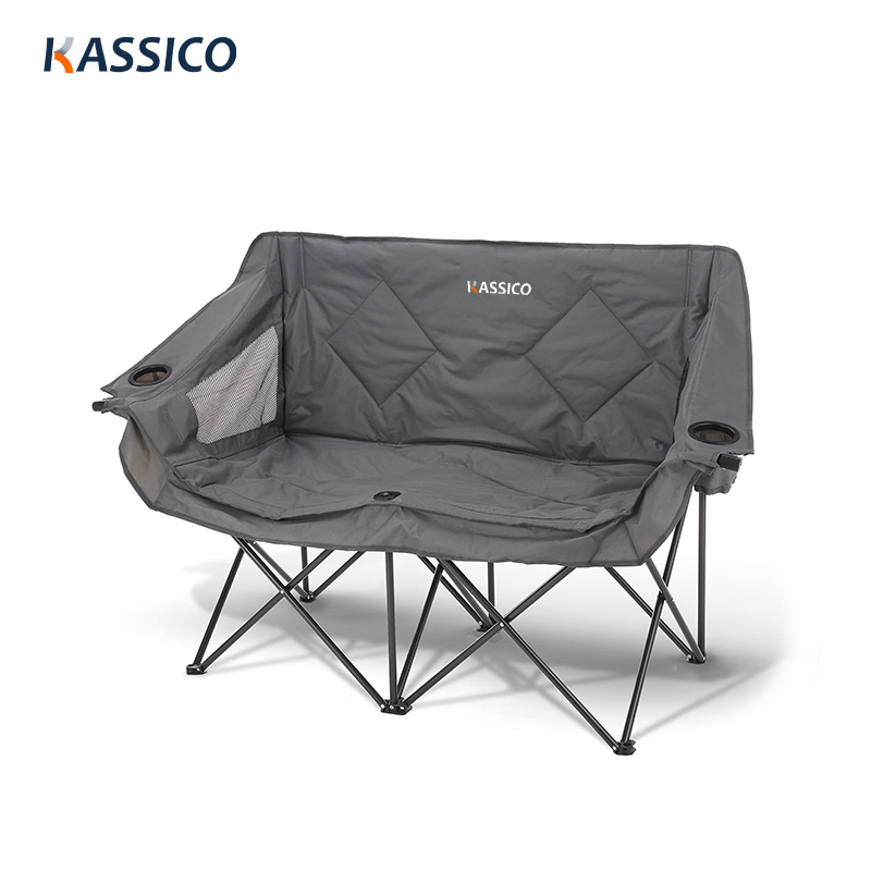 Double Seat Thick Camping Beach Chair With Armrest