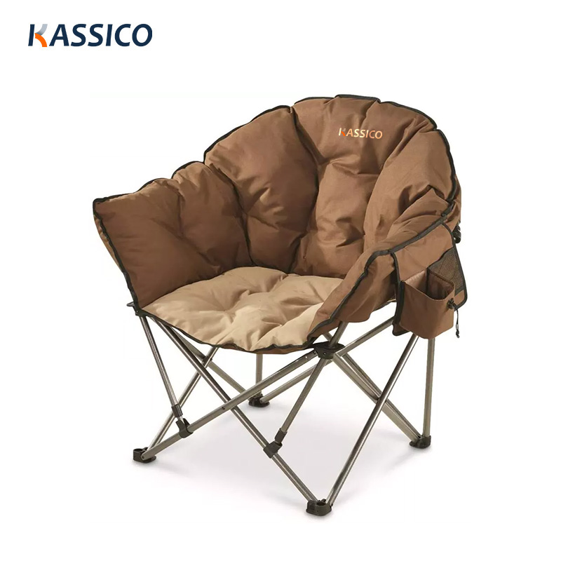 Oversized Padded Camping Beach Chair - Moon Round Backyard Chair