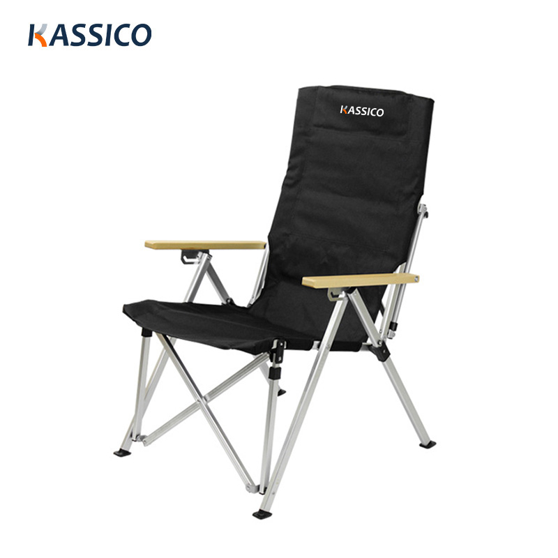 4-Level Back Adjustment Aluminum Folding Backrest Chair