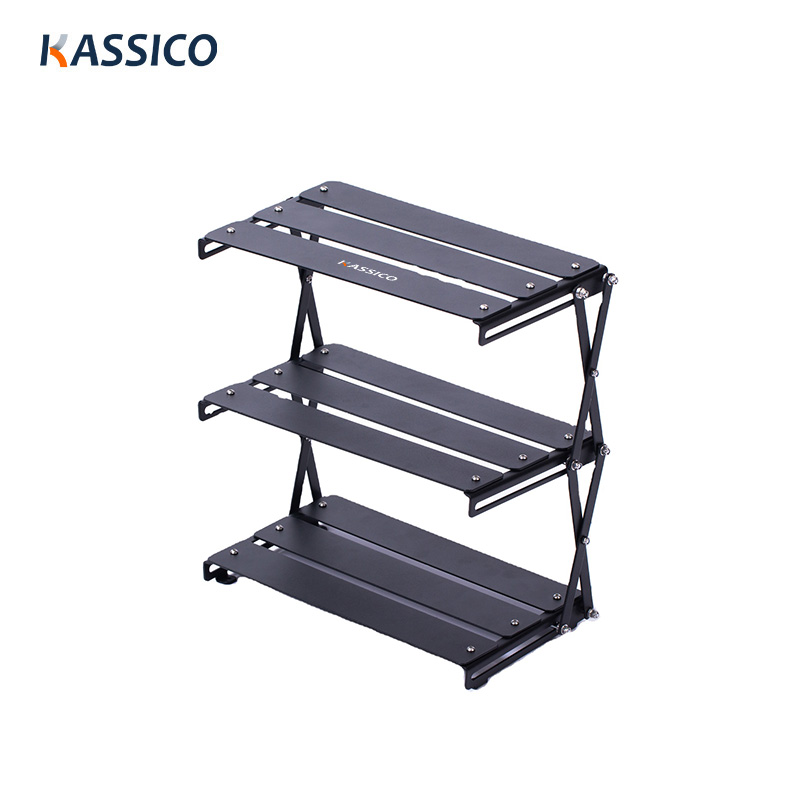 Outdoor Folding Camping Desktop Shelf - 3 Layer Storage Rack