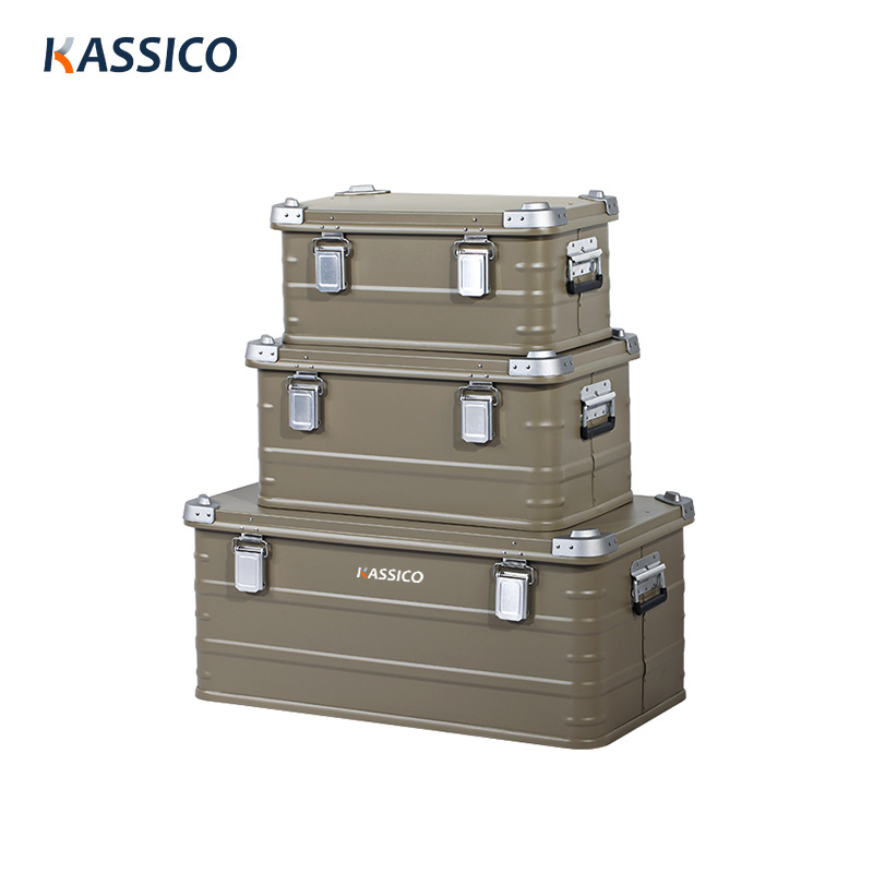 Portable Outdoor Camping Kitchen Box - Aluminum Lightweight - KASSICO