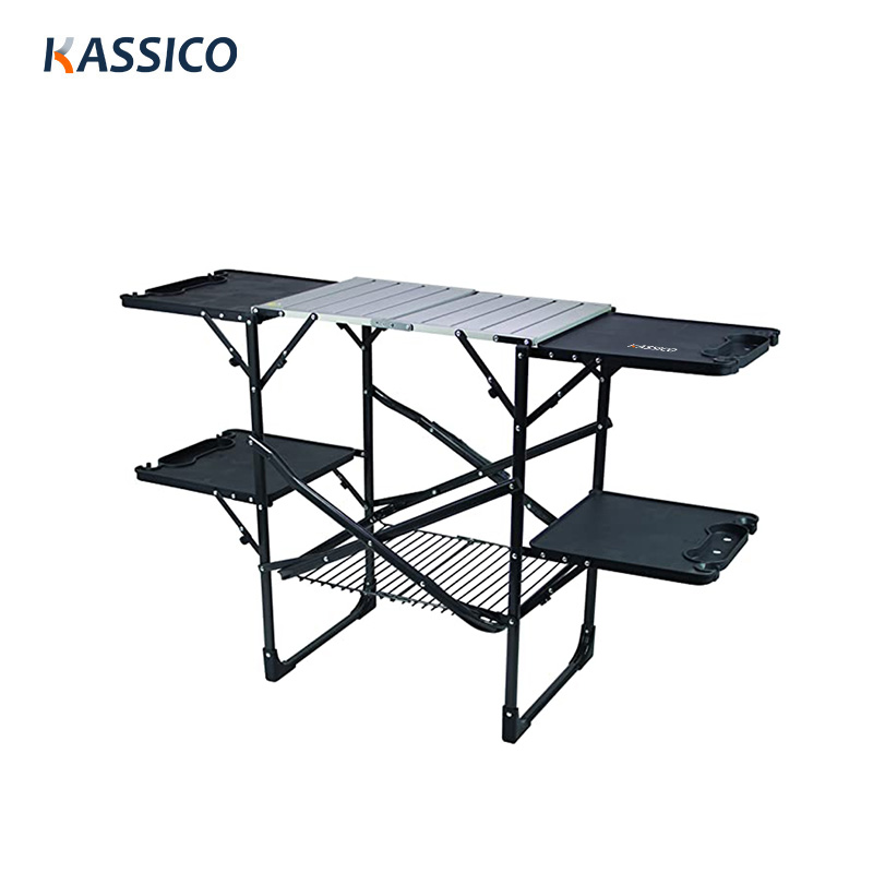 Portable Outdoor Camping Kitchen Box - Aluminum Lightweight - KASSICO