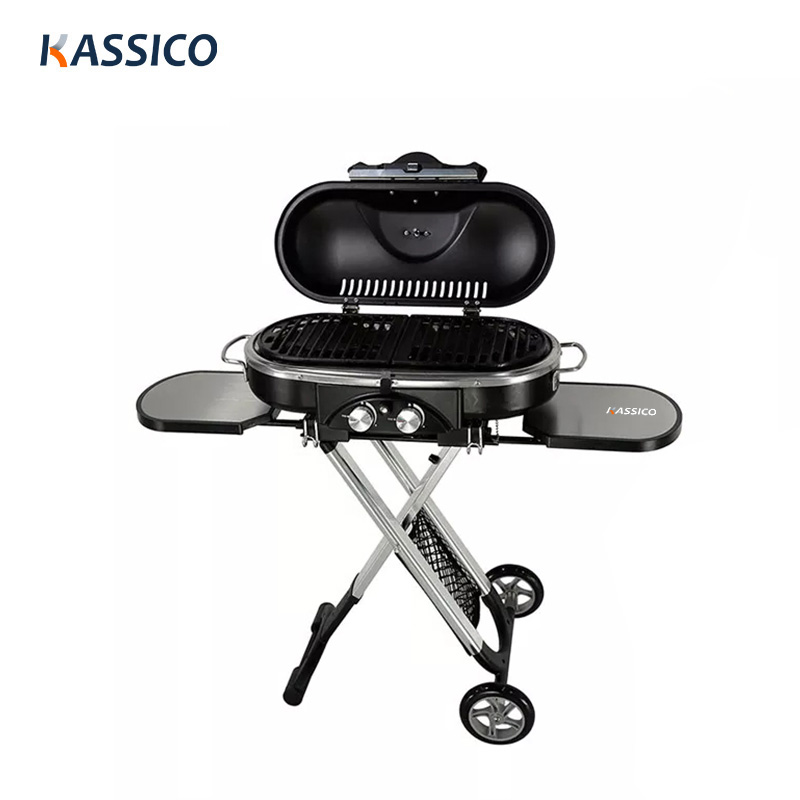 2023 Outdoor Camping Gas BBQ Grill With Trolley