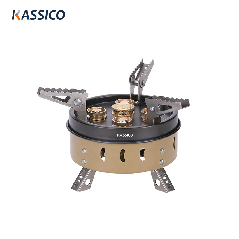 Foldable 5 Core Camping Stove Butane Rush Fire Gas Stove