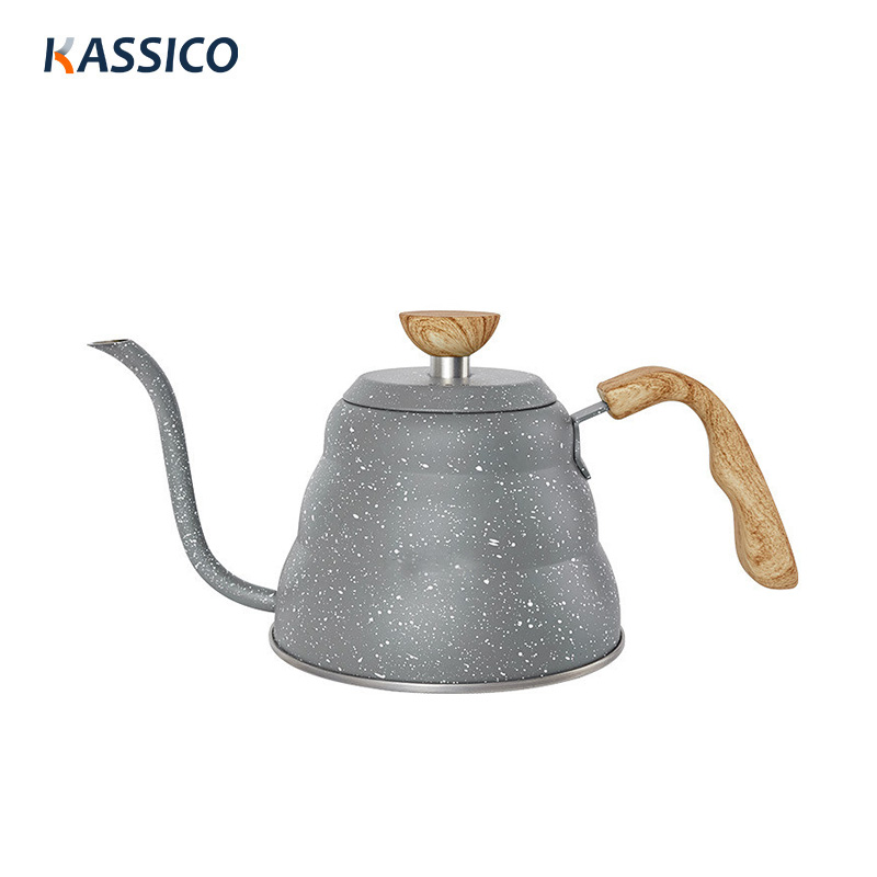 1L Outdoor Long Narrow Camping Coffee Pot & Tea Kettle