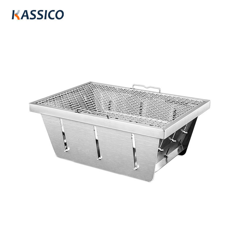304 Stainless Steel IGT Charcoal Picnic BBQ Grill