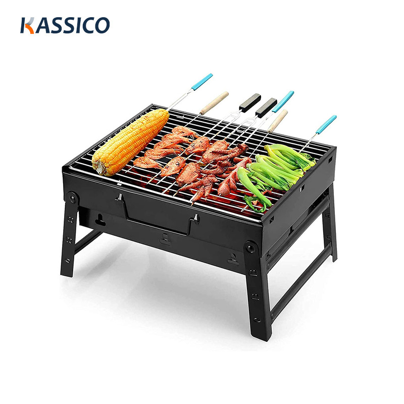 Outdoor Camping Portable Folding Charcoal BBQ Grill