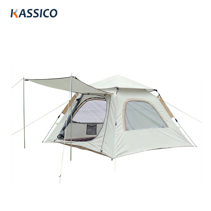 Waterproof UPF 50+ Automatic Open Family Camping Tent with Vestibule & Sky View