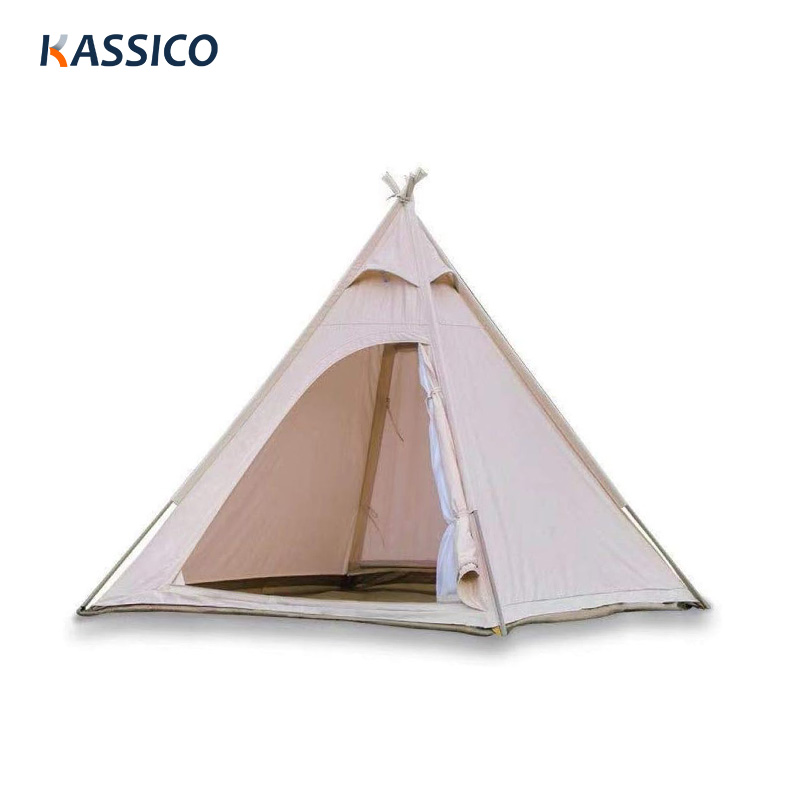 Pyramid Camping Tent - Cotton Canvas Family Tent