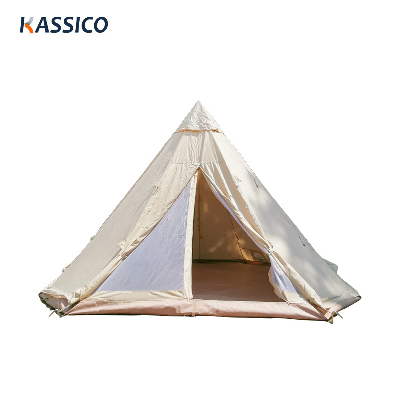 Outdoor Large Size Pyramid Tipi Camping Tent