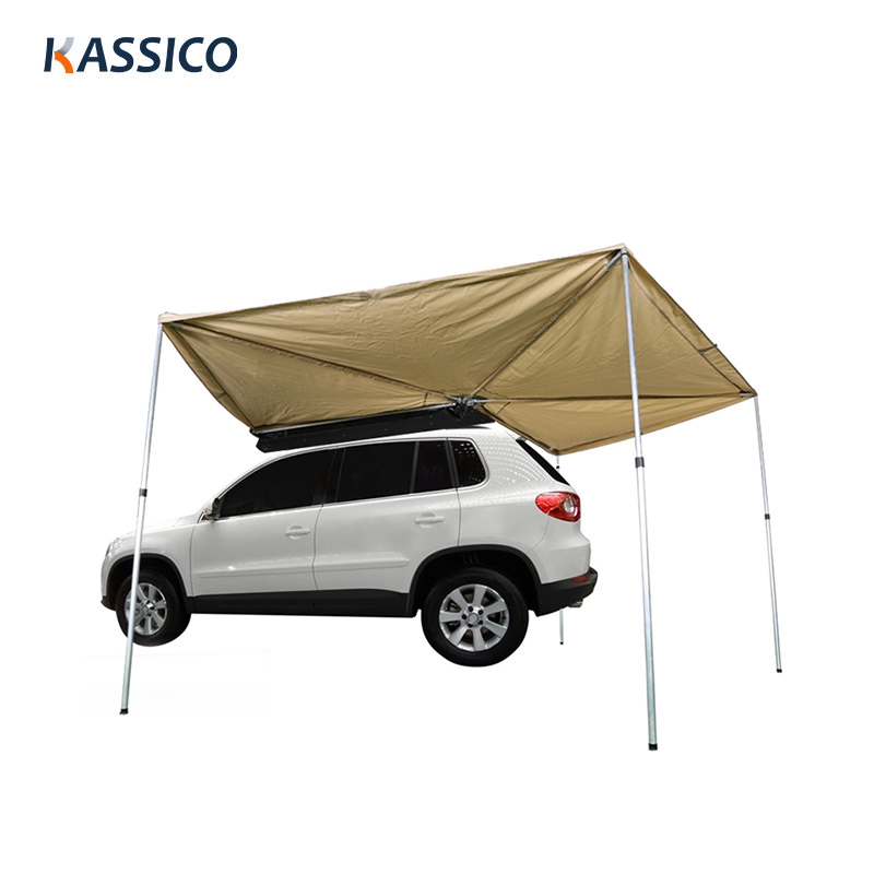 Outdoor Car Roof Side Tent & Fan-Shaped Sun Shelter For Camping