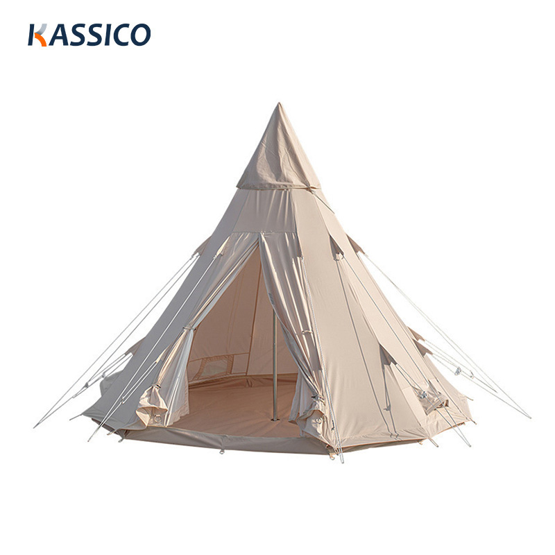 Canvas Cotton Teepee Tents For Family Camping, Event Party & Festival