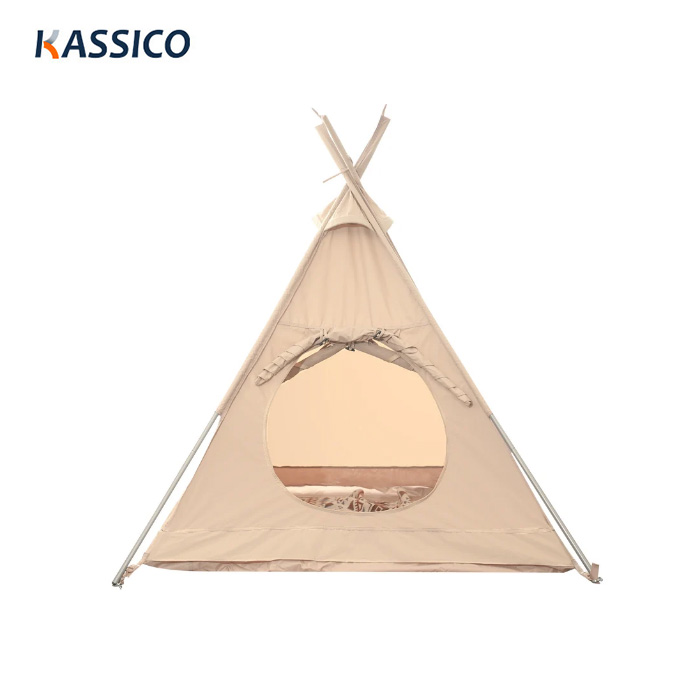 Canvas Indian Teepee Kids Play Tent