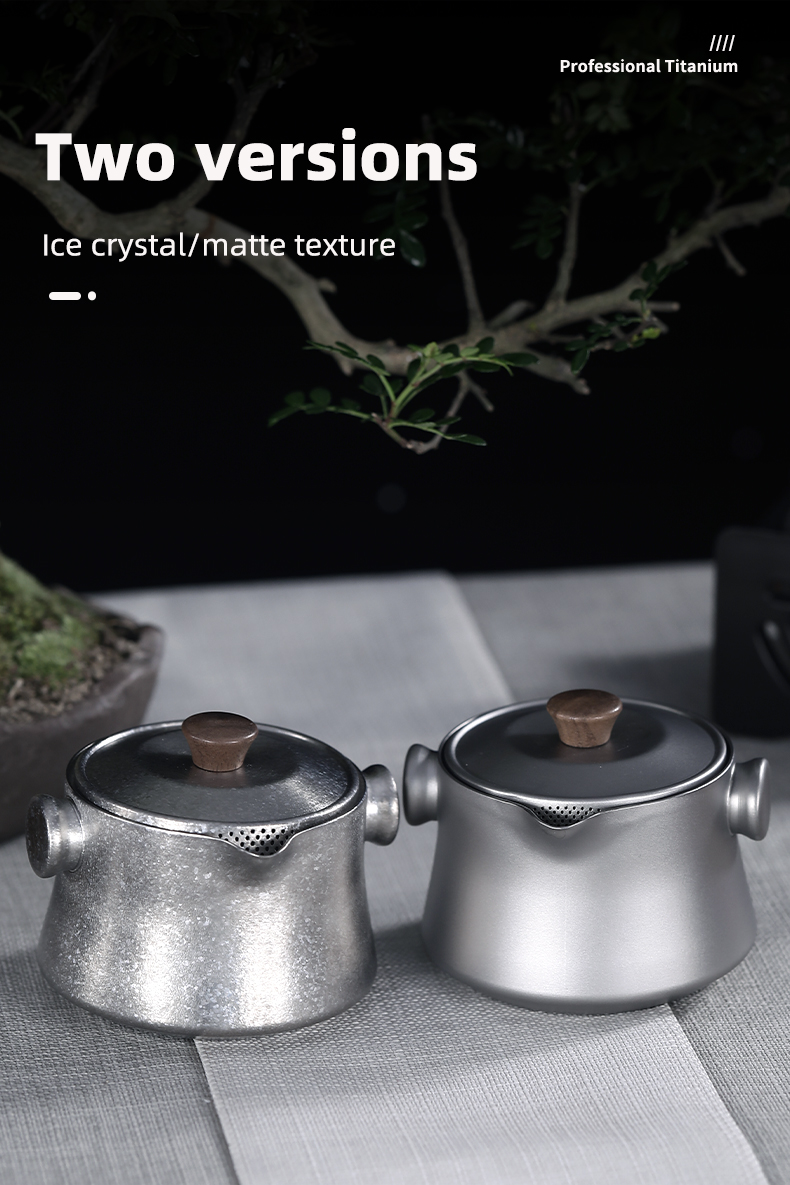 Portable Ultralight Titanium tea maker with infuser water Cup