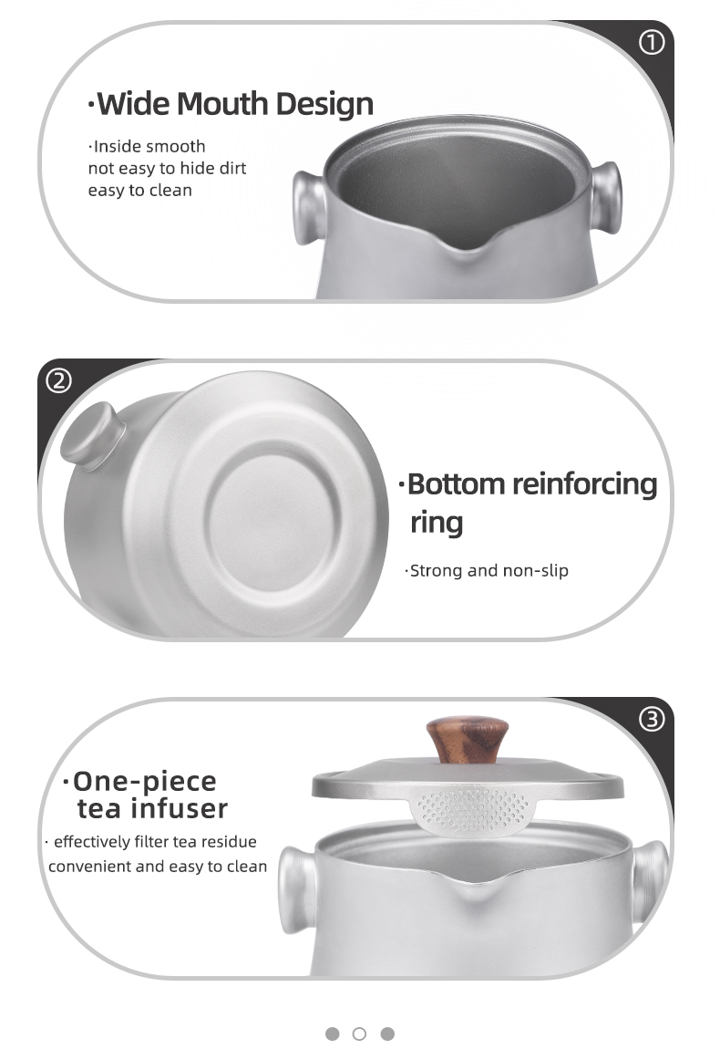 Portable Ultralight Titanium tea maker with infuser water Cup
