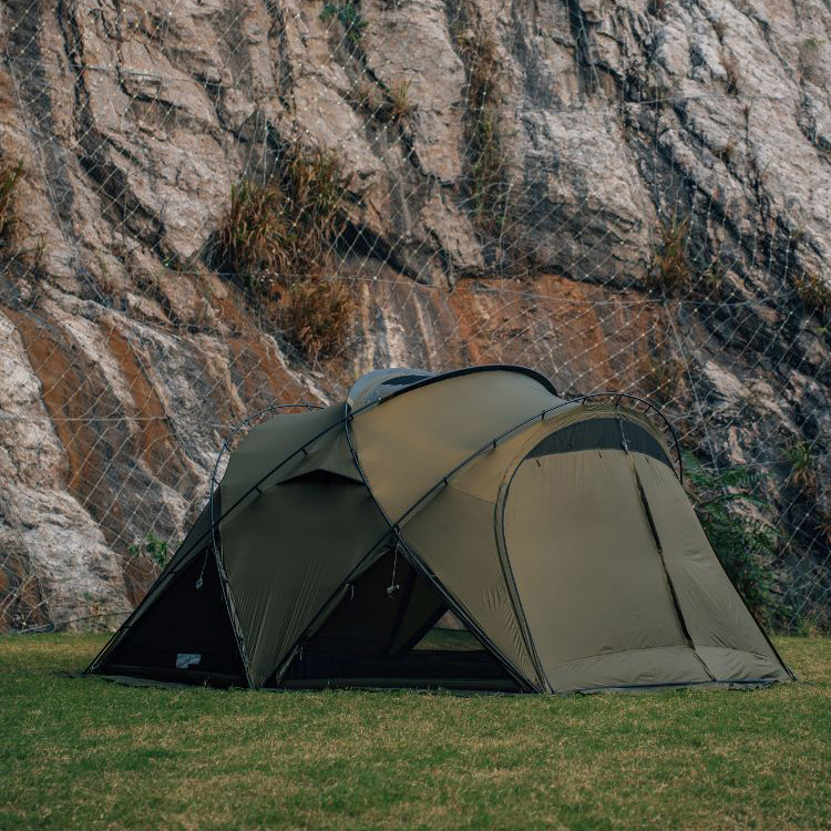 Ultralight Nylon Glamping Dome Tent - Automatic, Waterproof, Windproof