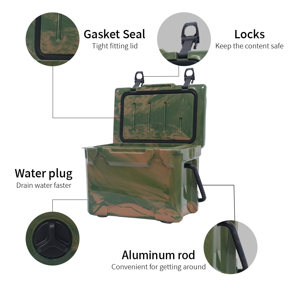 18QT Rotomolded Ice Chest Handle Cooler Box Rotomolded cooler box
