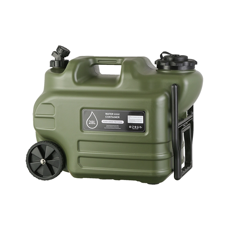 28L PE Material Outdoor Water tank with Wheels and Faucet Suitable