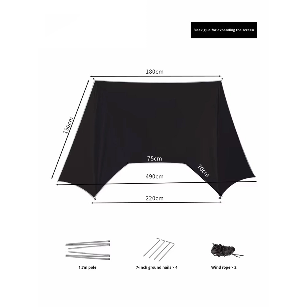 Outdoor Tent Oxford Fabric Waterproof Breathable for Beach Camping Fishing