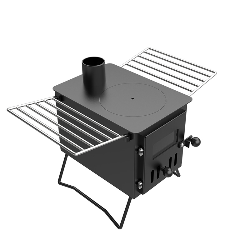 Camping Wooden Stove Backpack Hiking Tent Stove with Bracket