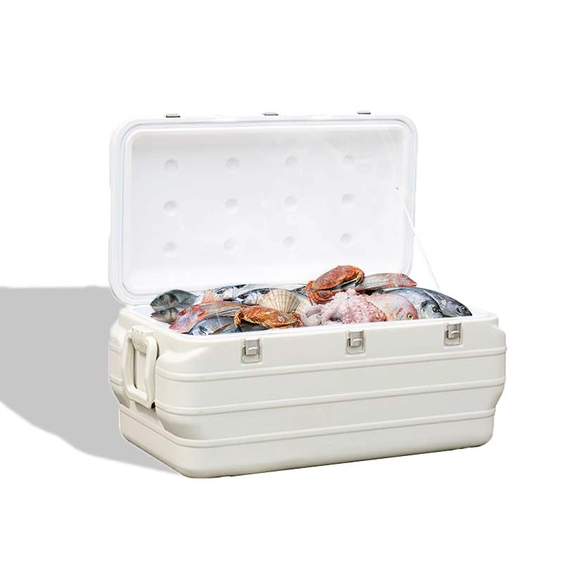 170L Large Capacity Polystyrene Insulated Plastic Transport Fish Cooler Box for Outdoor
