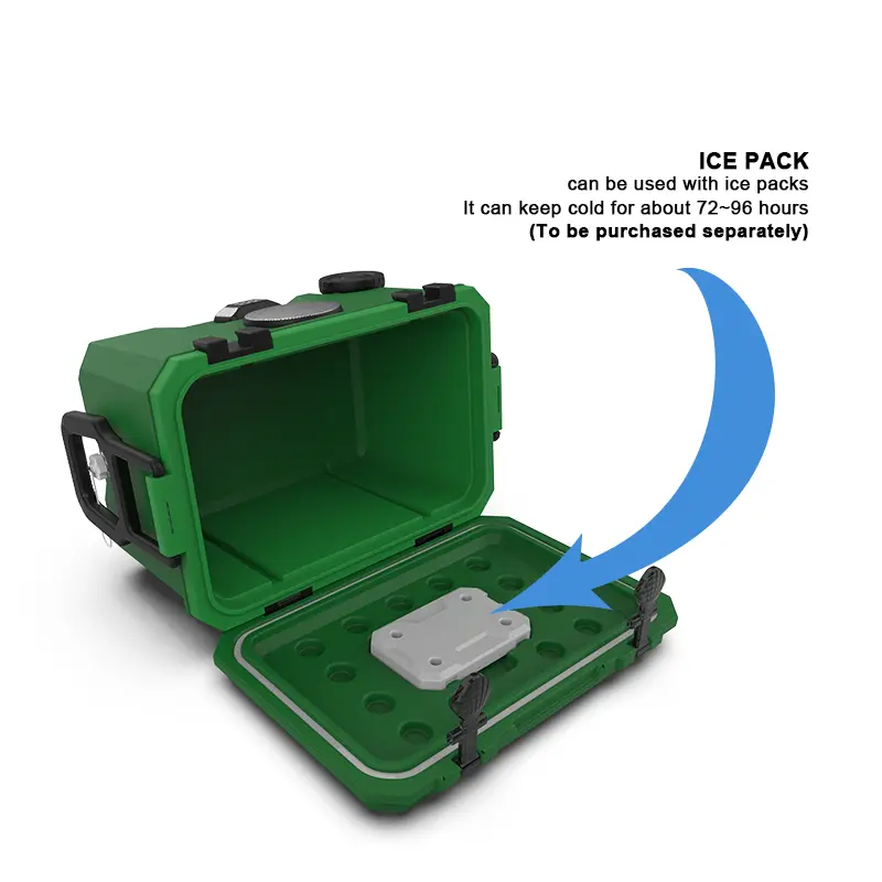 36L Portable Speaker Cooler Freezable Radio Leakproof Insulated Can Cooler Modern Waterproof Style for Travel Custom